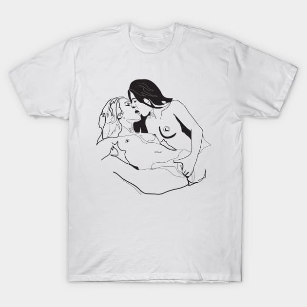 Girl on girl T-Shirt by LizzyM